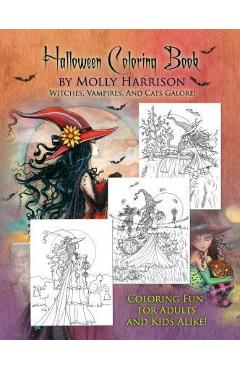Coperta cărții 'Halloween Coloring Book: by Molly Harrison - Molly Harrison'
