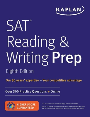 SAT Reading & Writing Prep: Over 300 Practice Questions + Online - Kaplan Test Prep
