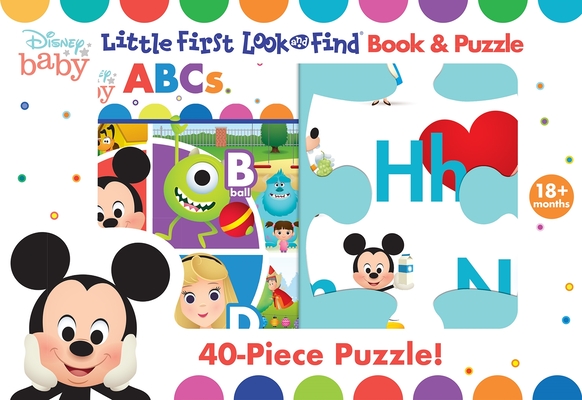 Disney Baby: ABCs: Little First Look and Find Book & Puzzle - Pi Kids