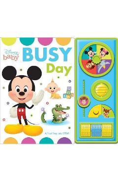 Coperta cărții 'Disney Baby: Busy Day - Kathy Broderick'