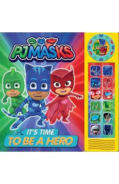 Coperta cărții 'Pj Masks It's Time to Be a Hero - Erin Rose Wage'