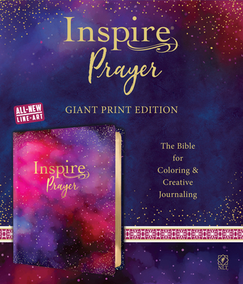 Inspire Prayer Bible Giant Print NLT (Leatherlike, Purple): The Bible for Coloring & Creative Journaling - Tyndale