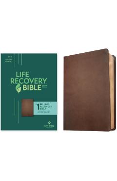 NLT Life Recovery Bible, Second Edition (Leatherlike, Rustic Brown) - Stephen Arterburn