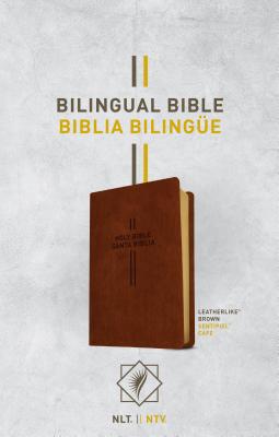 Bilingual Bible / Biblia Biling�e Nlt/Ntv (Leatherlike, Brown) - Tyndale