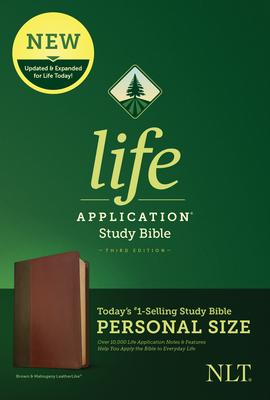 NLT Life Application Study Bible, Third Edition, Personal Size (Leatherlike, Brown/Tan) - Tyndale