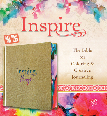 Inspire Prayer Bible NLT (Hardcover Leatherlike, Metallic Gold): The Bible for Coloring & Creative Journaling - Tyndale