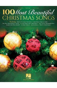 Coperta cărții '100 Most Beautiful Christmas Songs - Hal Leonard Corp'