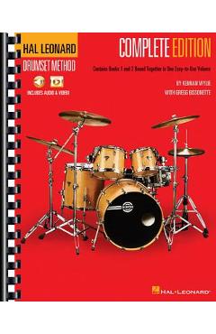 Coperta cărții 'Hal Leonard Drumset Method - Complete Edition: Books 1 & 2 with Video and Audio - Kennan Wylie'