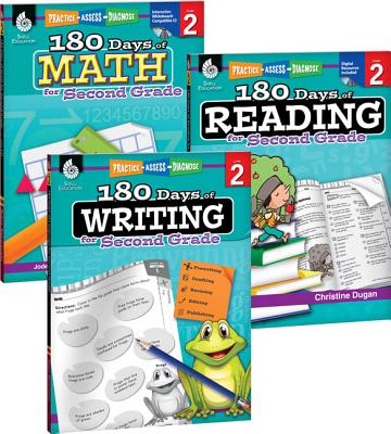 180 Days of Reading, Writing and Math for Second Grade 3-Book Set - Christine Dugan