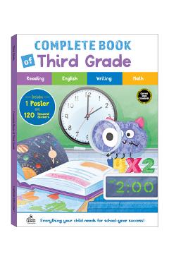 Coperta cărții 'Complete Book of Third Grade - Carson Dellosa Education'