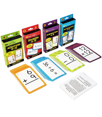 Brighter Child Math Flash Card Set - 4 Sets of Cards - Brighter Child