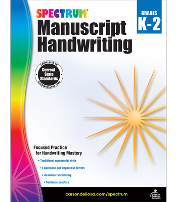 Spectrum Manuscript Handwriting, Grades K - 2 - Spectrum