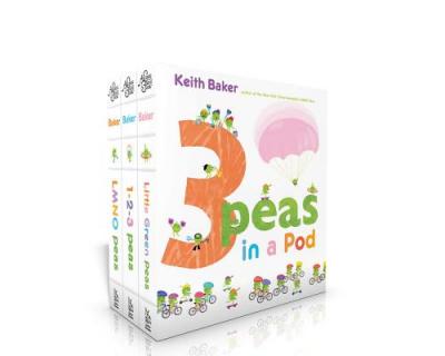 Coperta cărții '3 Peas in a Pod: LMNO Peas; 1-2-3 Peas; Little Green Peas - Keith Baker'