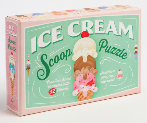 Ice Cream Scoop Puzzle: Countless Sweet Creations with 32 Flavors - Chronicle Books