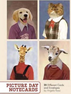 Picture Day Notecards (Gift for Animal Lovers, Funny Stationery, Notecards with Cute Animals) - Angela Rossi