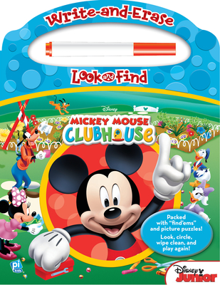 Disney - Mickey Mouse Clubhouse - Write-And-Erase Look and Find Wipe Clean Board [With Marker] - Editors Of Phoenix International Publica
