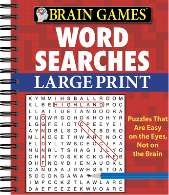 Brain Games - Word Searches - Large Print (Red) - Publications International Ltd