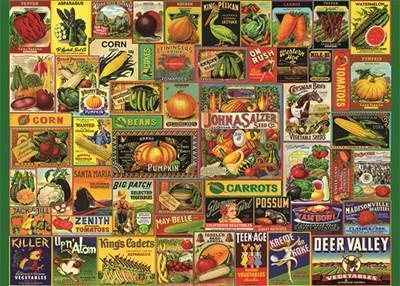 Vintage Seed Packets 1000 Piece Jigsaw Puzzle - Peter Pauper Press Inc