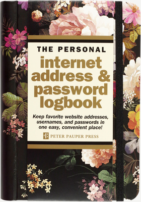 Midnight Floral Internet Address & Password Logbook - Peter Pauper Press Inc