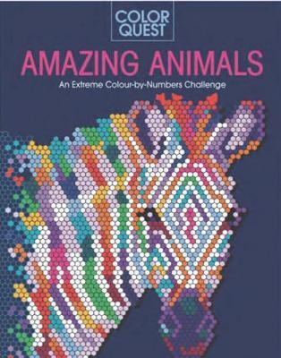 Color Quest: Amazing Animals: Extreme Color-By-Number Pictures to Reveal - Lauren Farnsworth