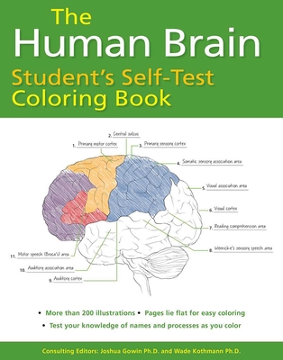 Human Brain Student's Self-Test Coloring Book - Joshua Gowin