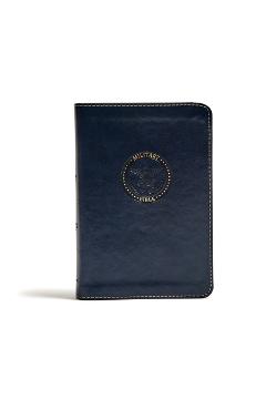 Poza produsului CSB Military Bible, Navy Blue Leathertouch - Csb Bibles By Holman