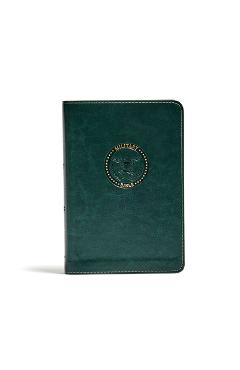 Coperta cărții 'CSB Military Bible, Green Leathertouch - Csb Bibles By Holman'