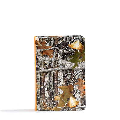 Coperta cărții 'CSB Sportsman's Bible: Large Print Compact Edition, Mothwing Camouflage Leathertouch - Csb Bibles By Holman'
