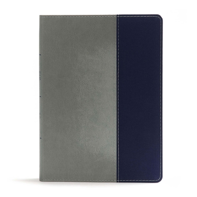Coperta cărții 'CSB Apologetics Study Bible for Students, Gray/Navy Leathertouch: Black Letter, Teens, Study Notes and Commentary,'