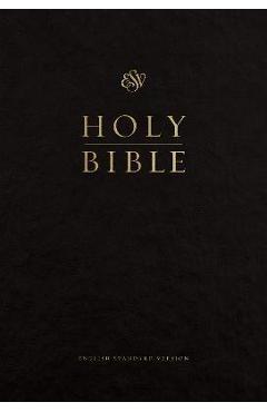 Coperta cărții 'ESV Pew and Worship Bible, Large Print (Black) -'