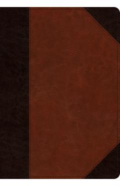Poza produsului ESV Large Print Wide Margin Bible (Trutone, Brown/Cordovan, Portfolio Design) - 