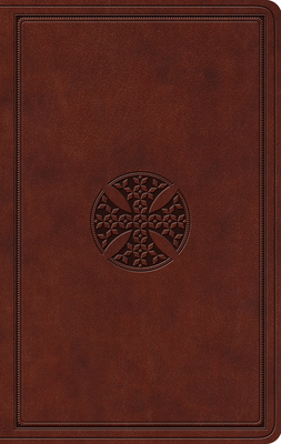 ESV Value Thinline Bible (Trutone, Brown, Mosaic Cross Design) - 