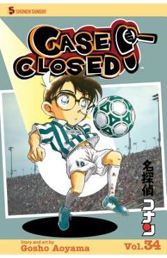 Coperta cărții 'Case Closed, Volume 34 - Gosho Aoyama'