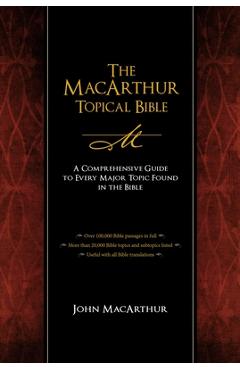 Coperta cărții 'The MacArthur Topical Bible - John F. Macarthur'