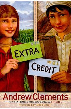 Coperta cărții 'Extra Credit - Andrew Clements'