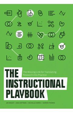 Coperta cărții 'The Instructional Playbook: The Missing Link for Translating Research Into Practice - Jim Knight'