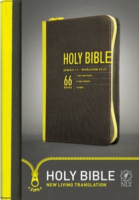 Compact Bible-NLT-Zipper Closure - Tyndale