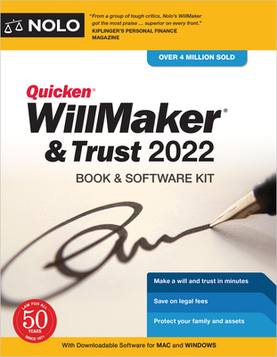 Quicken Willmaker & Trust 2022: Book & Software Kit - Editors Of Nolo