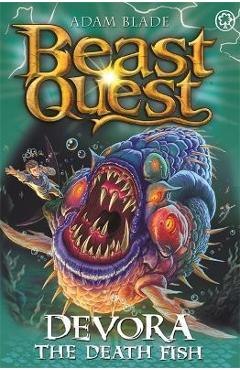 Coperta cărții 'Beast Quest: Devora the Death Fish: Series 27 Book 2 - Adam Blade'