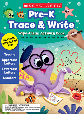 Pre-K Trace & Write Wipe-Clean Activity Book - Scholastic