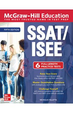 Coperta cărții 'McGraw-Hill Education Ssat/Isee, Fifth Edition - Nicholas Falletta'