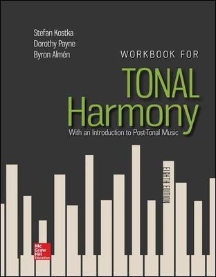 Workbook for Tonal Harmony - Stefan Kostka