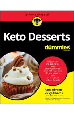 Coperta cărții 'Keto Desserts for Dummies - Rami Abrams'