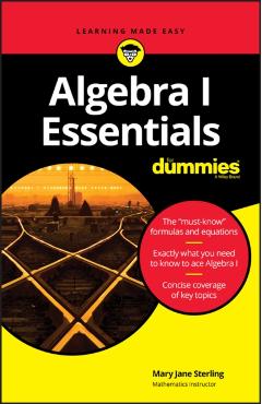 Algebra I Essentials for Dummies - Mary Jane Sterling