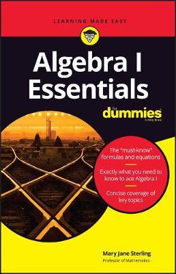 Algebra I Essentials for Dummies - Mary Jane Sterling