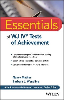 Essentials of Wj IV Tests of Achievement - Nancy Mather