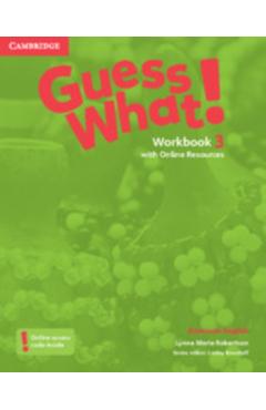 Coperta cărții 'Guess What! American English Level 3 Workbook with Online Resources - Lynne Marie Robertson'