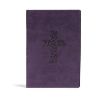KJV Rainbow Study Bible, Purple Leathertouch: Ribbon Marker, Color-Coded Text, Smythe Sewn Binding, Easy to Read Bible Font, Bible Study Helps, Full-C - Holman Bible Staff