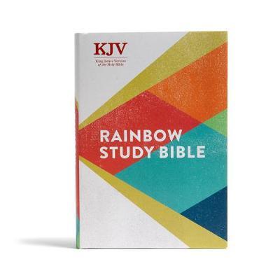 KJV Rainbow Study Bible, Hardcover: Ribbon Marker, Color-Coded Text, Smythe Sewn Binding, Easy to Read Bible Font, Bible Study Helps, Full-Color Maps - Holman Bible Staff