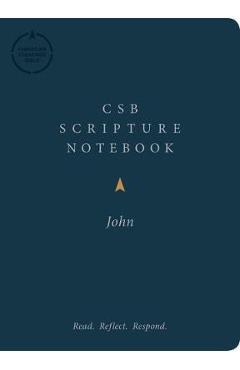 Coperta cărții 'CSB Scripture Notebook, John: Read. Reflect. Respond. - Csb Bibles By Holman'